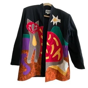 vintage Mexico blazer Girasol medium cat